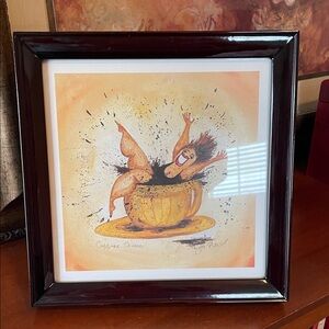 Caffeine Queen by Jill Neal framed art